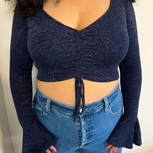 Dark Blue Shimmery Top